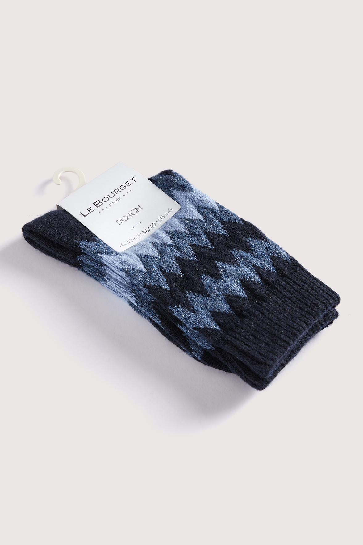 Chaussettes Fantaisies Motif Inca - Marine