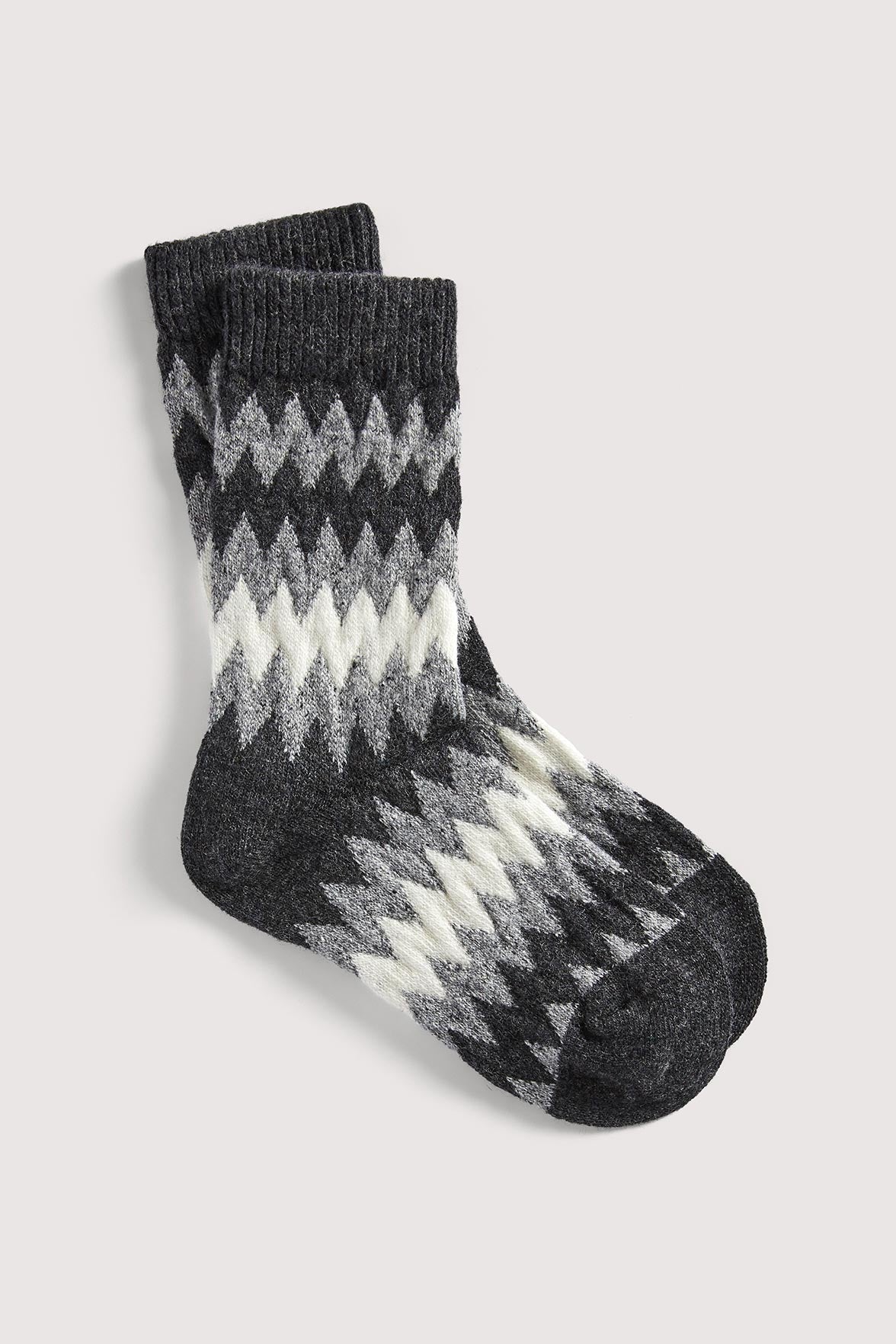 Chaussettes Fantaisies Motif Inca - Noir