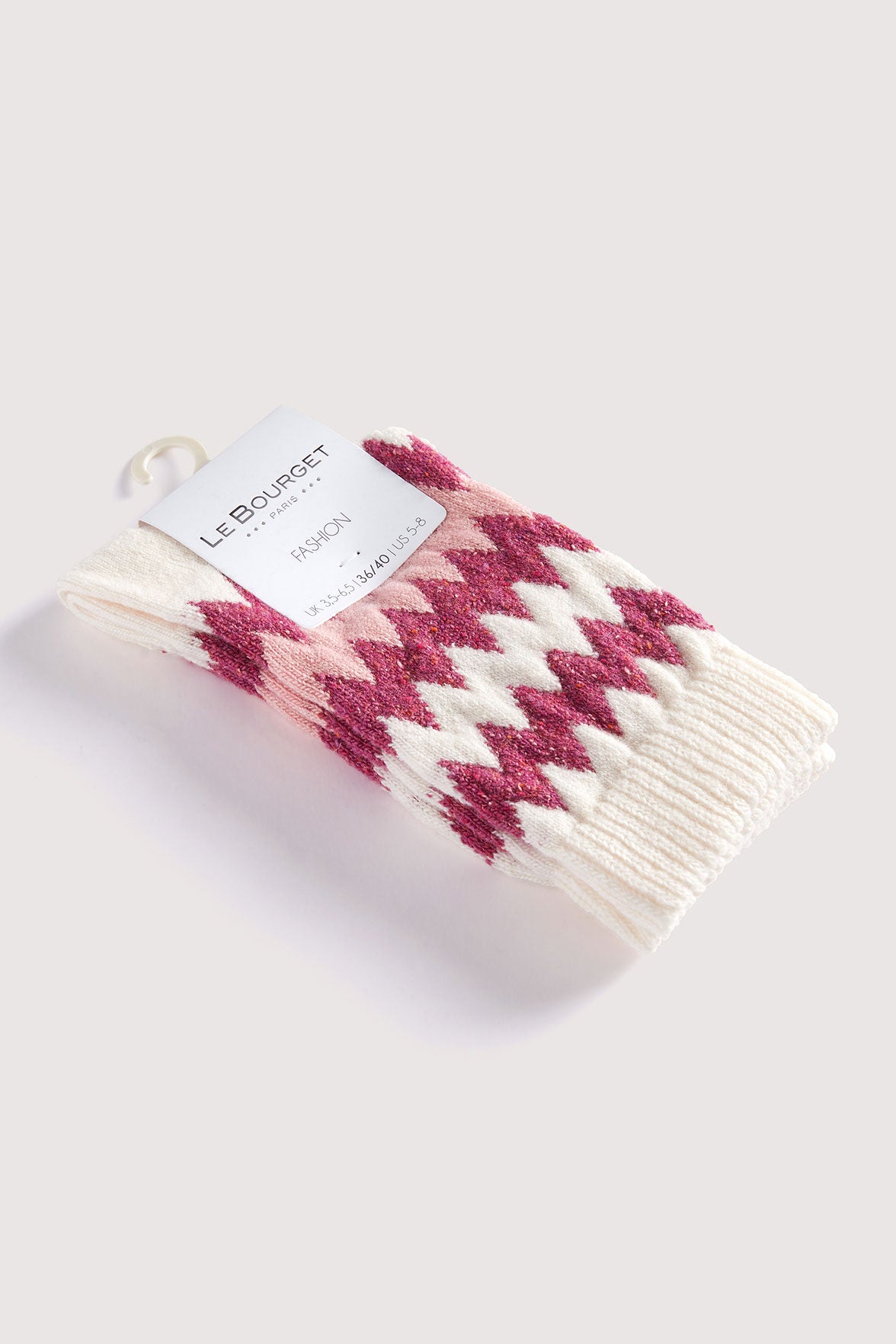 Chaussettes Fantaisies Motif Inca - Rose
