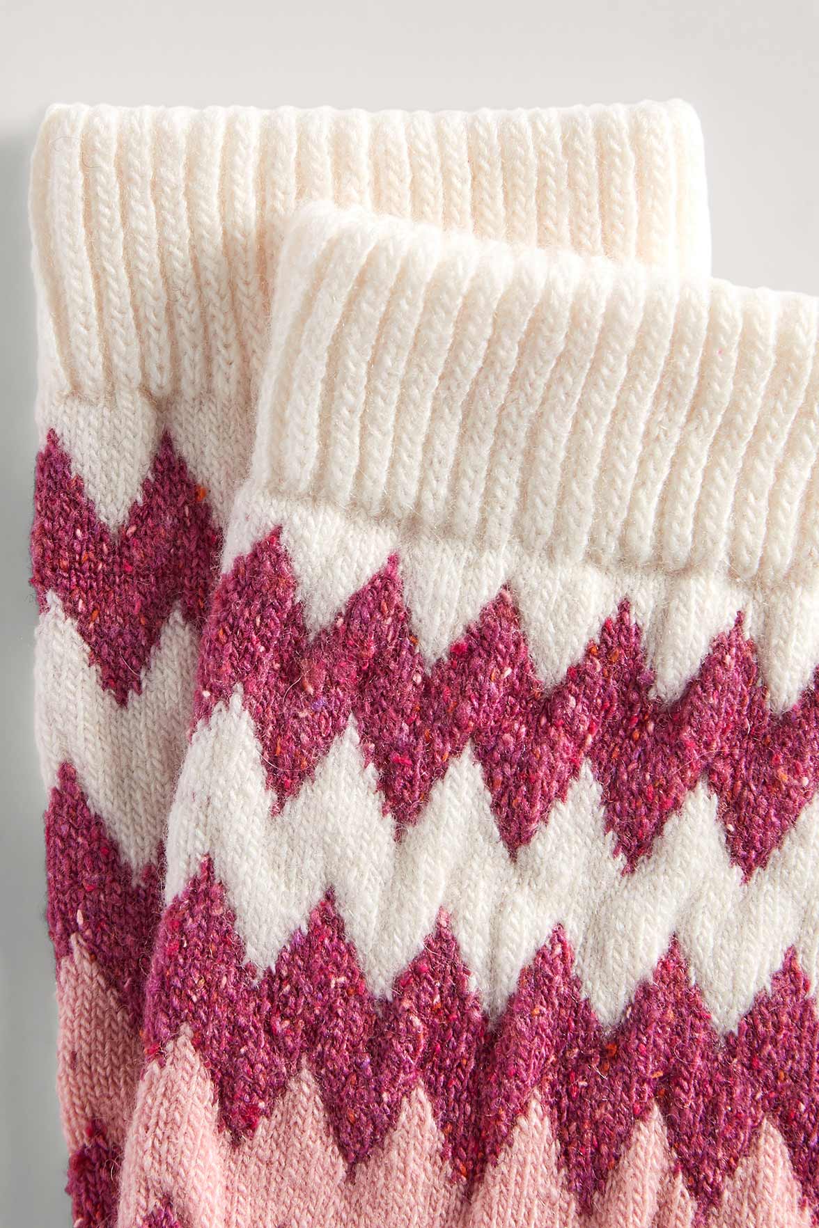 Chaussettes Fantaisies Motif Inca - Rose