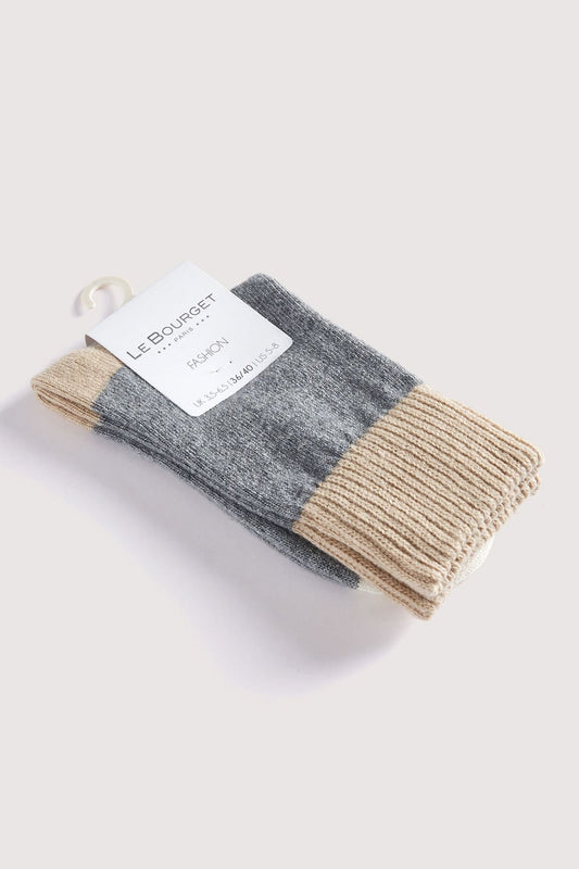 Chaussettes Fantaisies Chinées - Gris