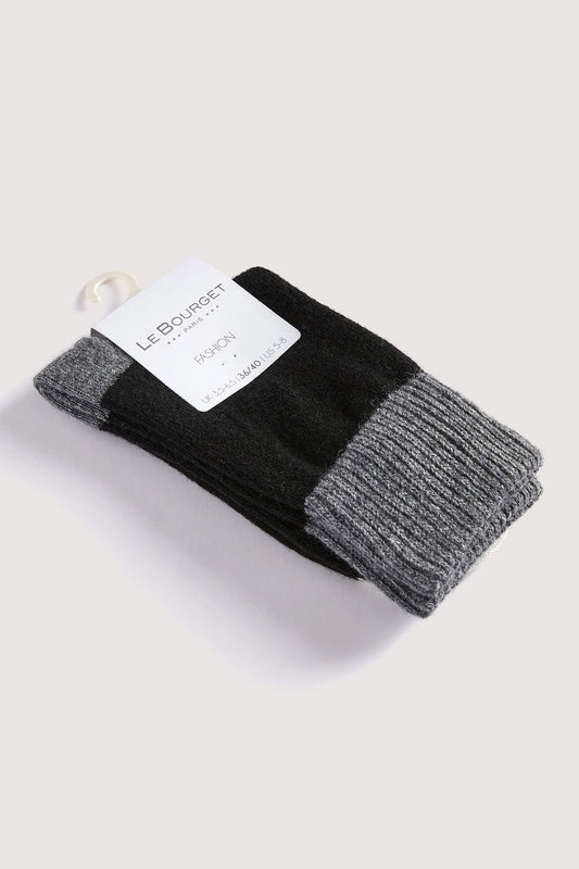 Chaussettes Fantaisies Chinées - Noir