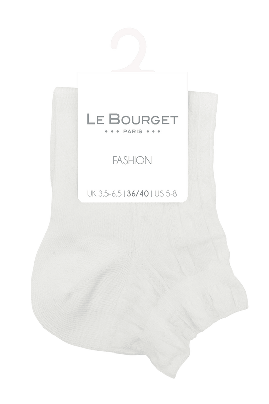 Socquettes Fantaisies Torsades - Blanc