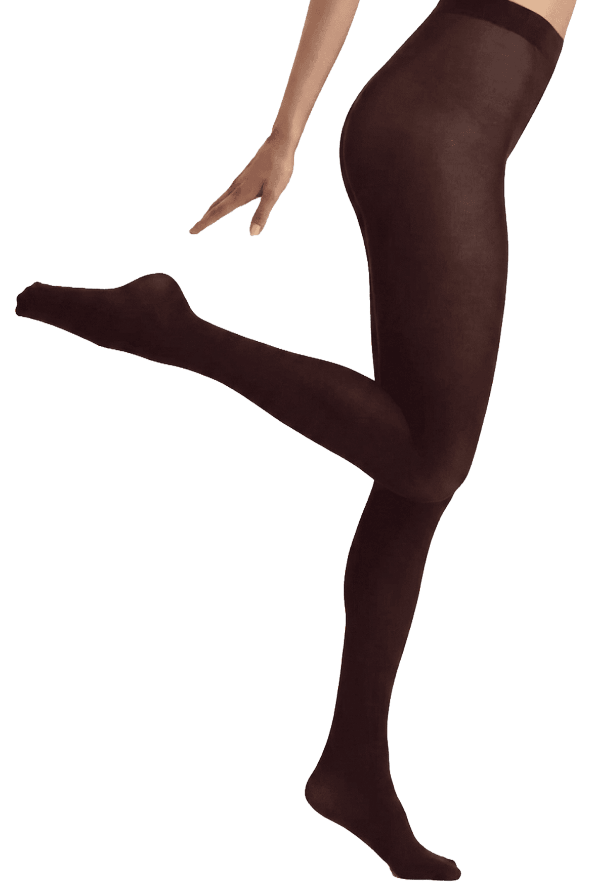 Collant Opaque Micro Modal-Cachemire Fashion Matière Fébronie - Chocolat