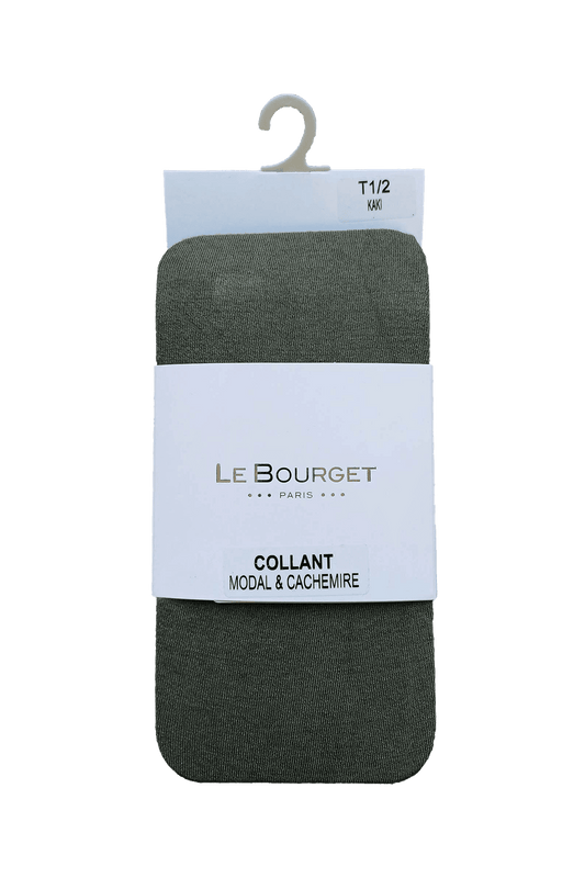 Collant Opaque Micro Modal-Cachemire Fashion Matière Fébronie - Kaki