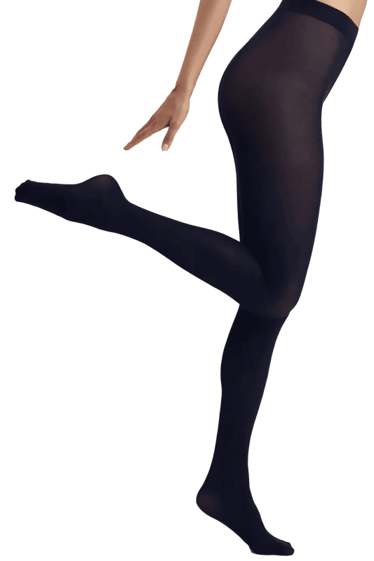 Collant Opaque Micro Modal-Cachemire Fashion Matière Fébronie - Marine