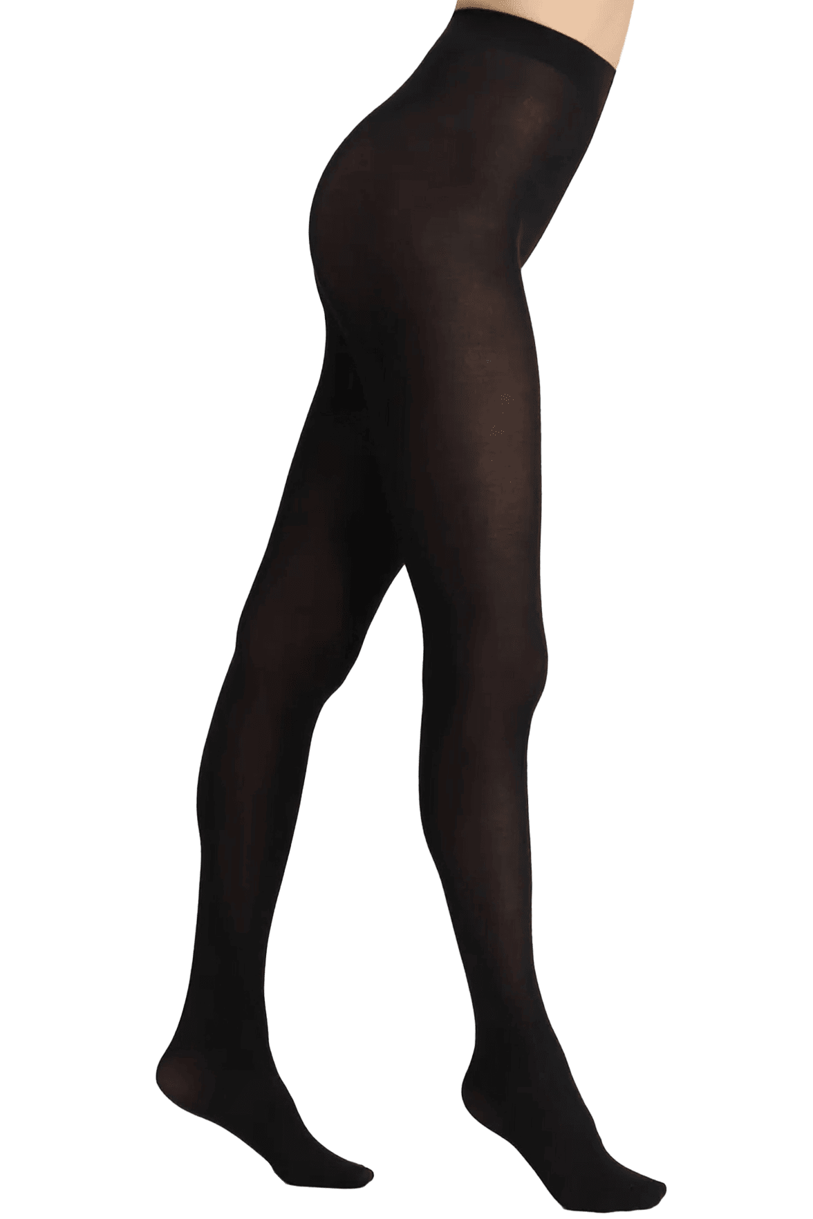 Collant Opaque Micro Modal-Cachemire Fashion Matière Fébronie - Noir