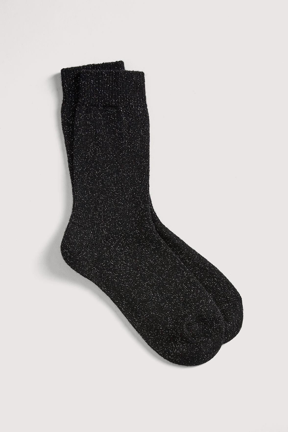 Chaussettes Fantaisies Scintillantes - Noir