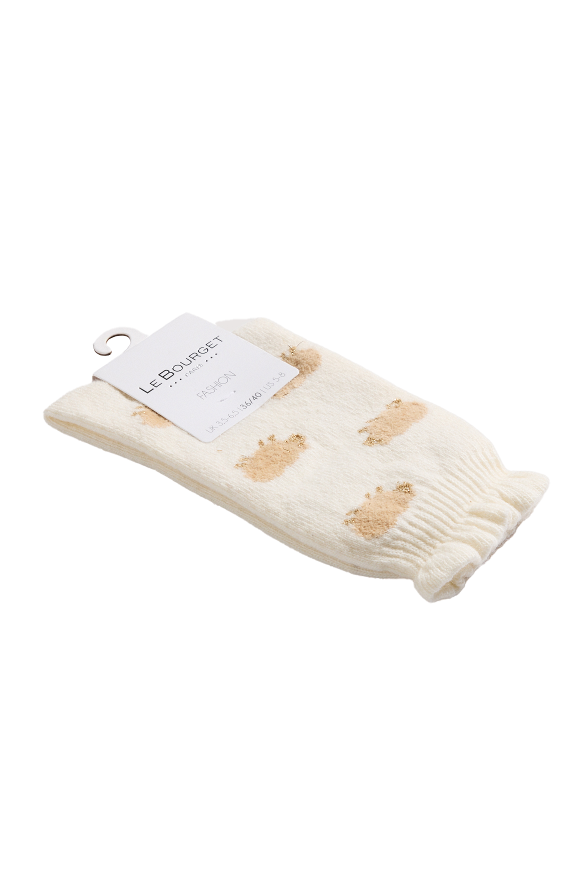 Chaussettes Fantaisie Motif Moutons - Naturel