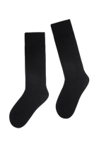 Chaussettes Unies Hautes Modal et Cachemire - Noir