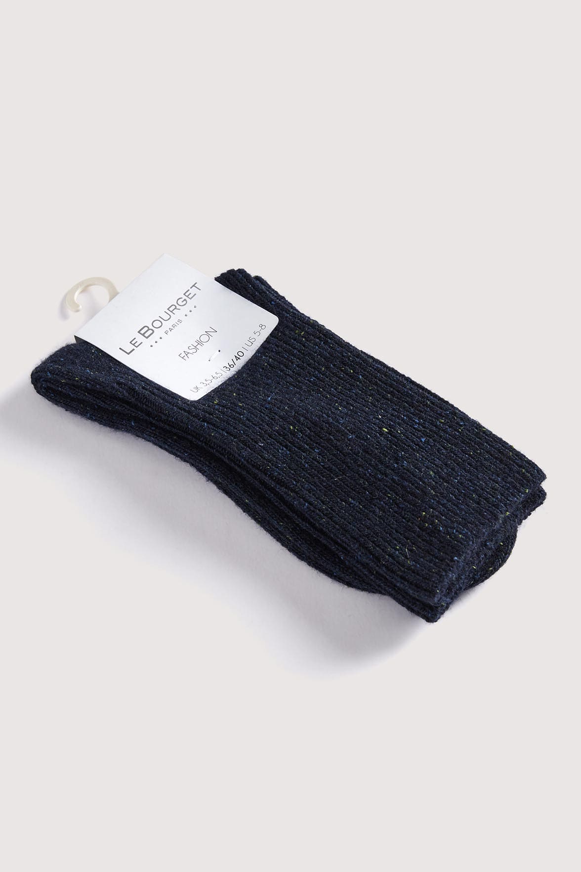 Chaussettes Fantaisies Motif Chiné - Bleu Chiné