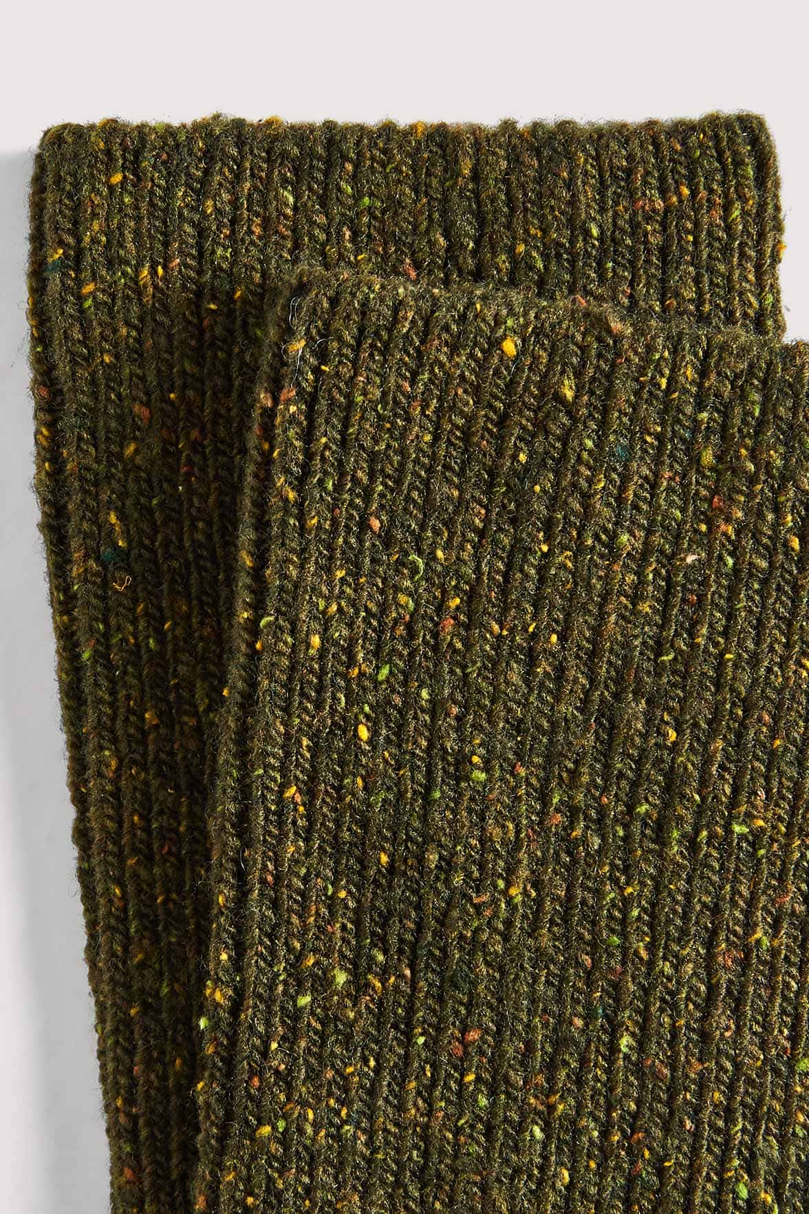 Chaussettes Fantaisies Motif Chiné - Kaki Chiné
