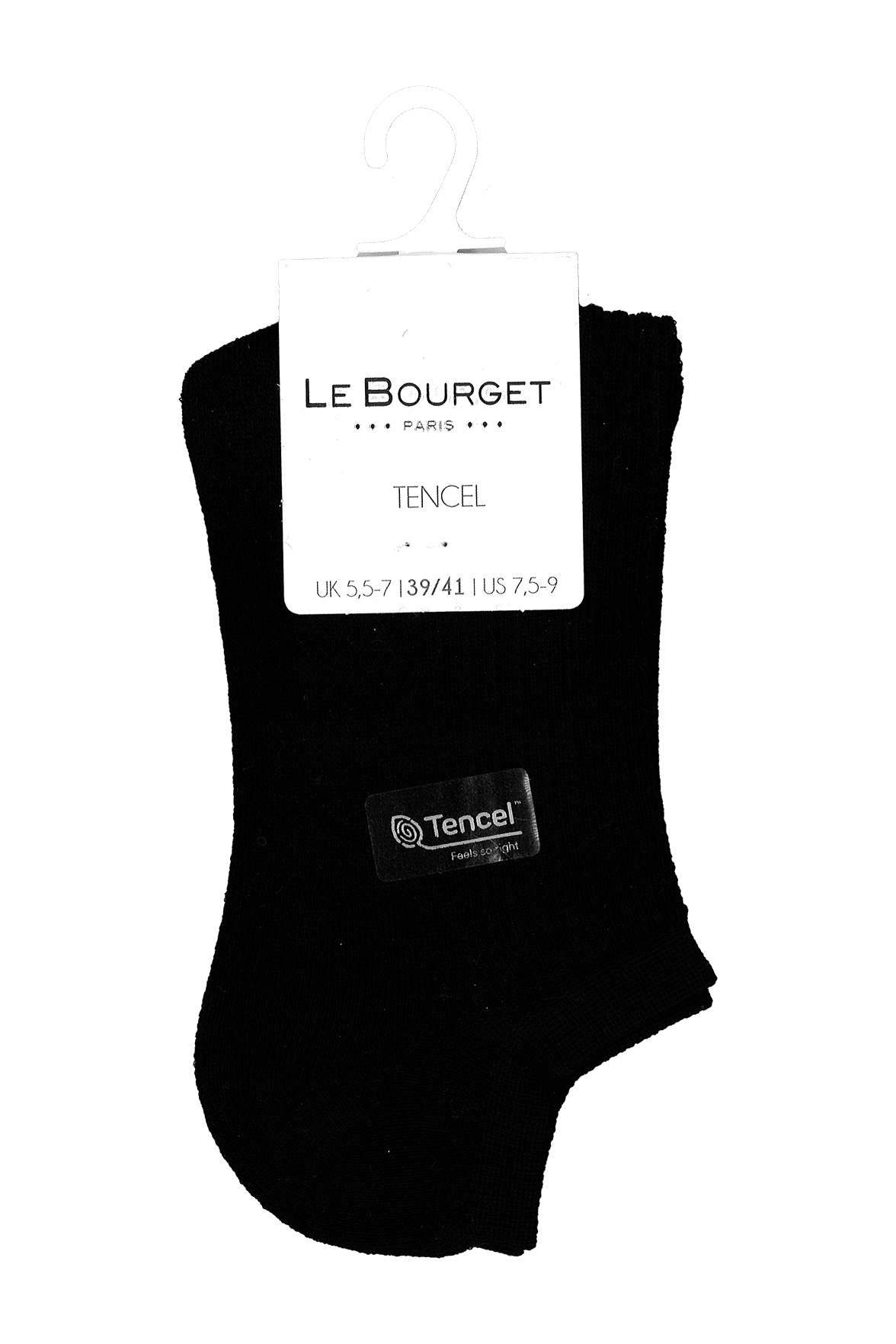 Socquettes Ultra Courtes Semelle Bouclette - Noir