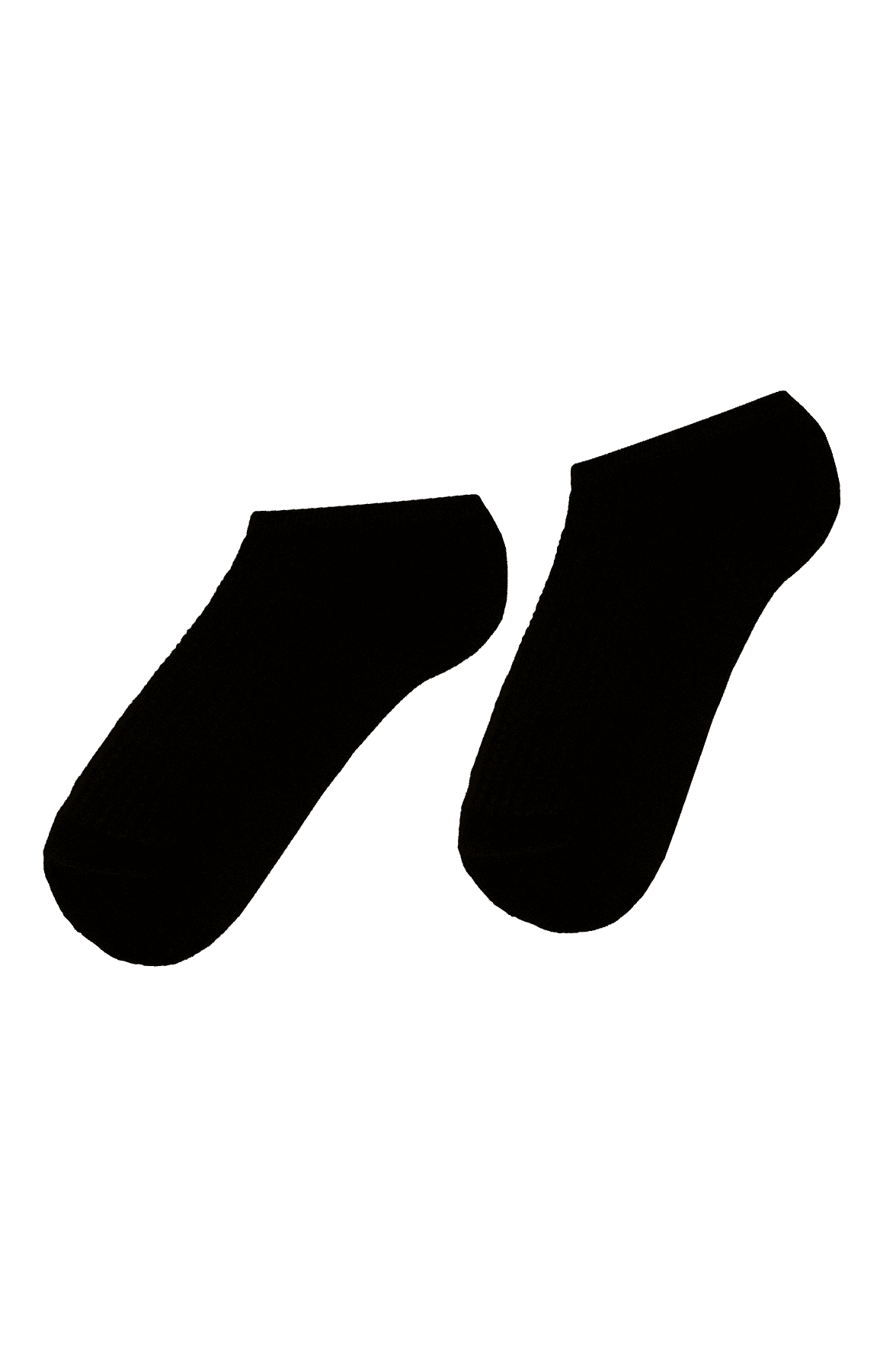 Socquettes Ultra Courtes Semelle Bouclette - Noir