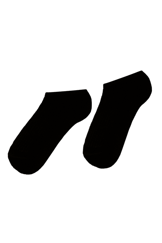 Socquettes Ultra Courtes Semelle Bouclette - Noir
