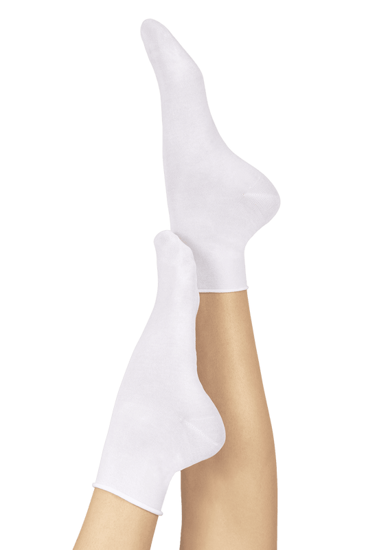 Socquettes Coton Fil d'Ecosse - Blanc