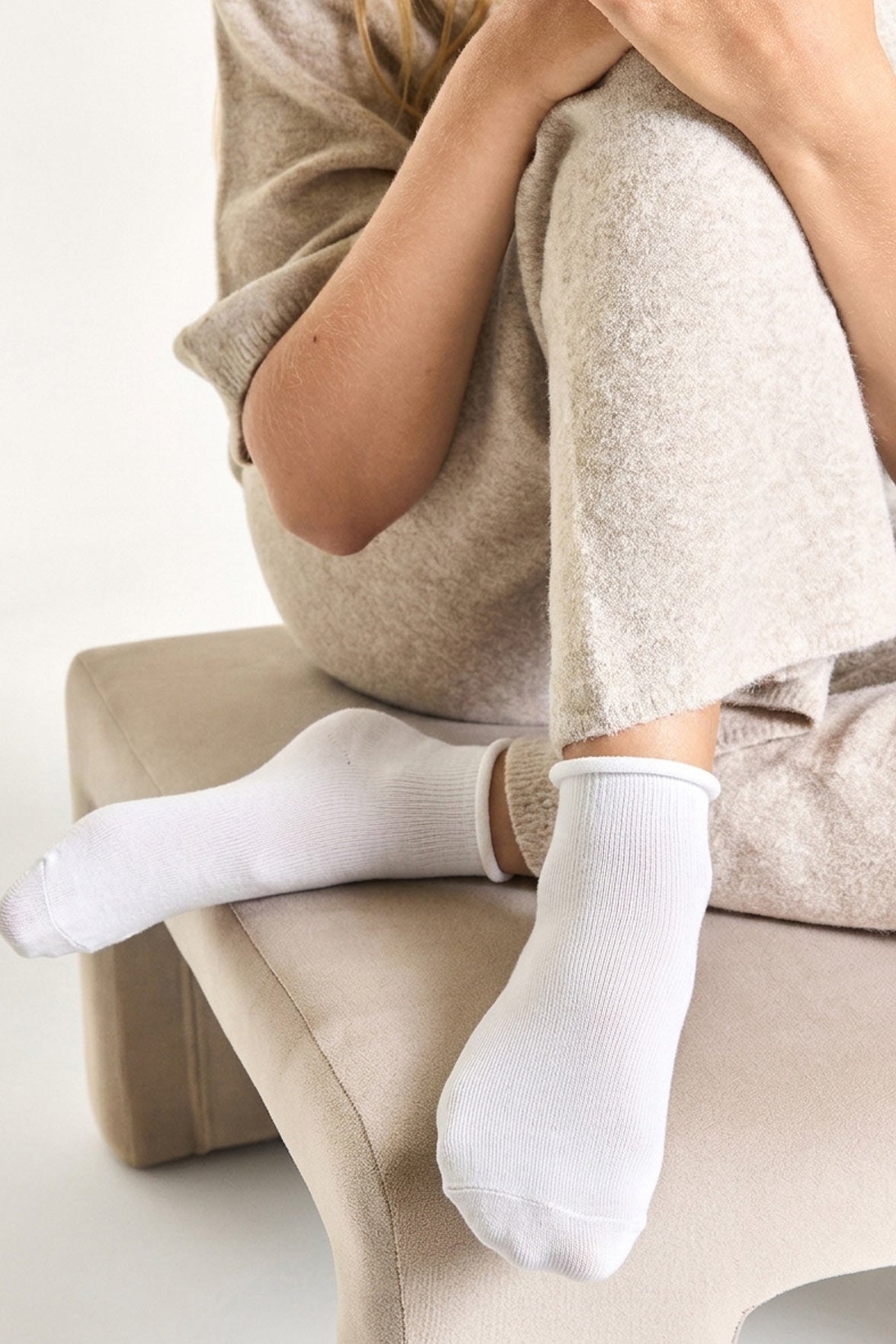 Socquettes Coton Fil d'Ecosse - Blanc