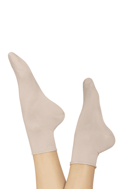 Socquettes Coton Fil d'Ecosse - Sable