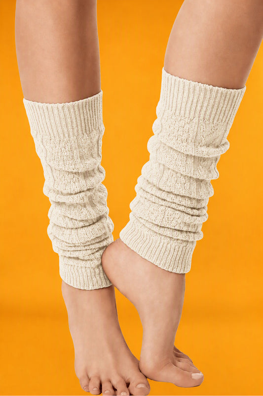 Guêtre laine Motif Effet Torsades - Wool