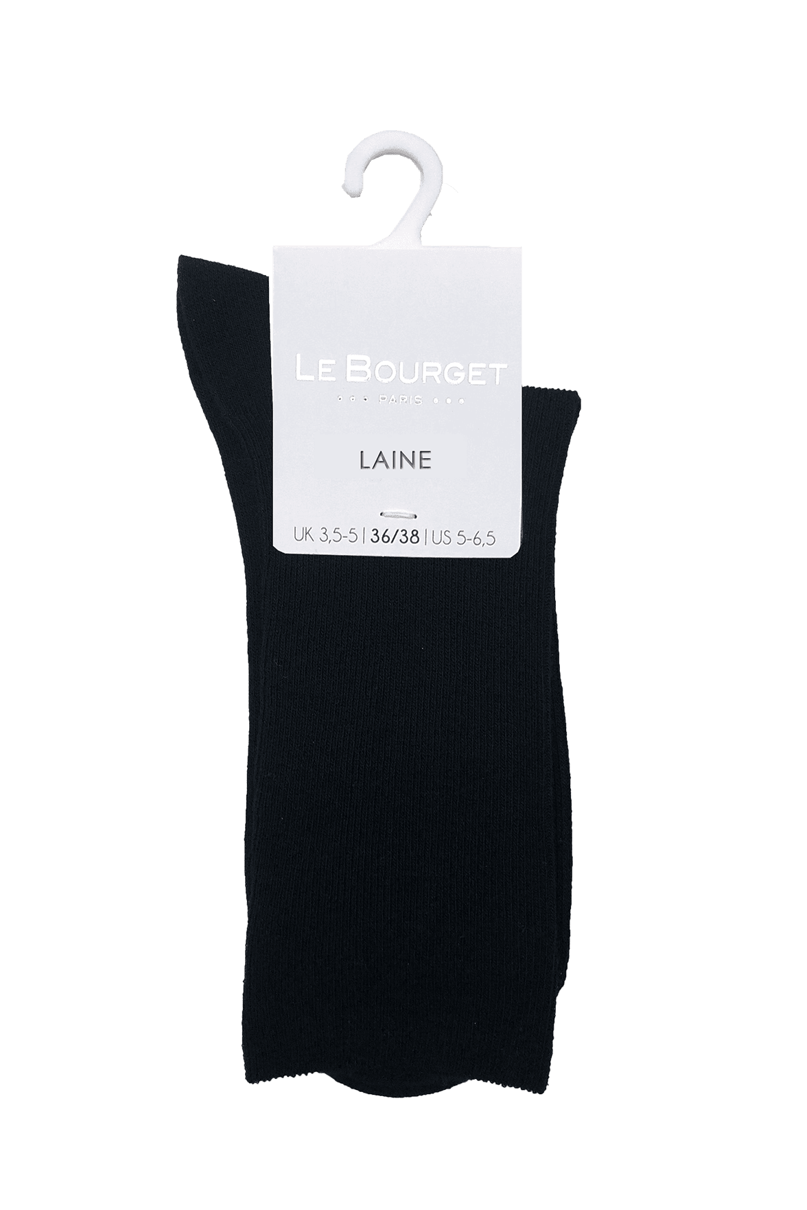 Chaussettes Unies en Laine - Noir