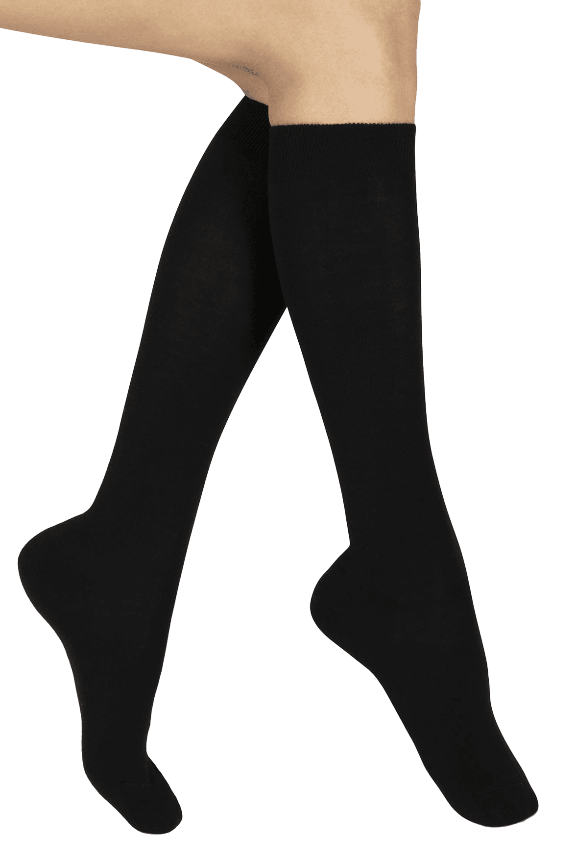 Mi-Bas Unis en Laine - Noir