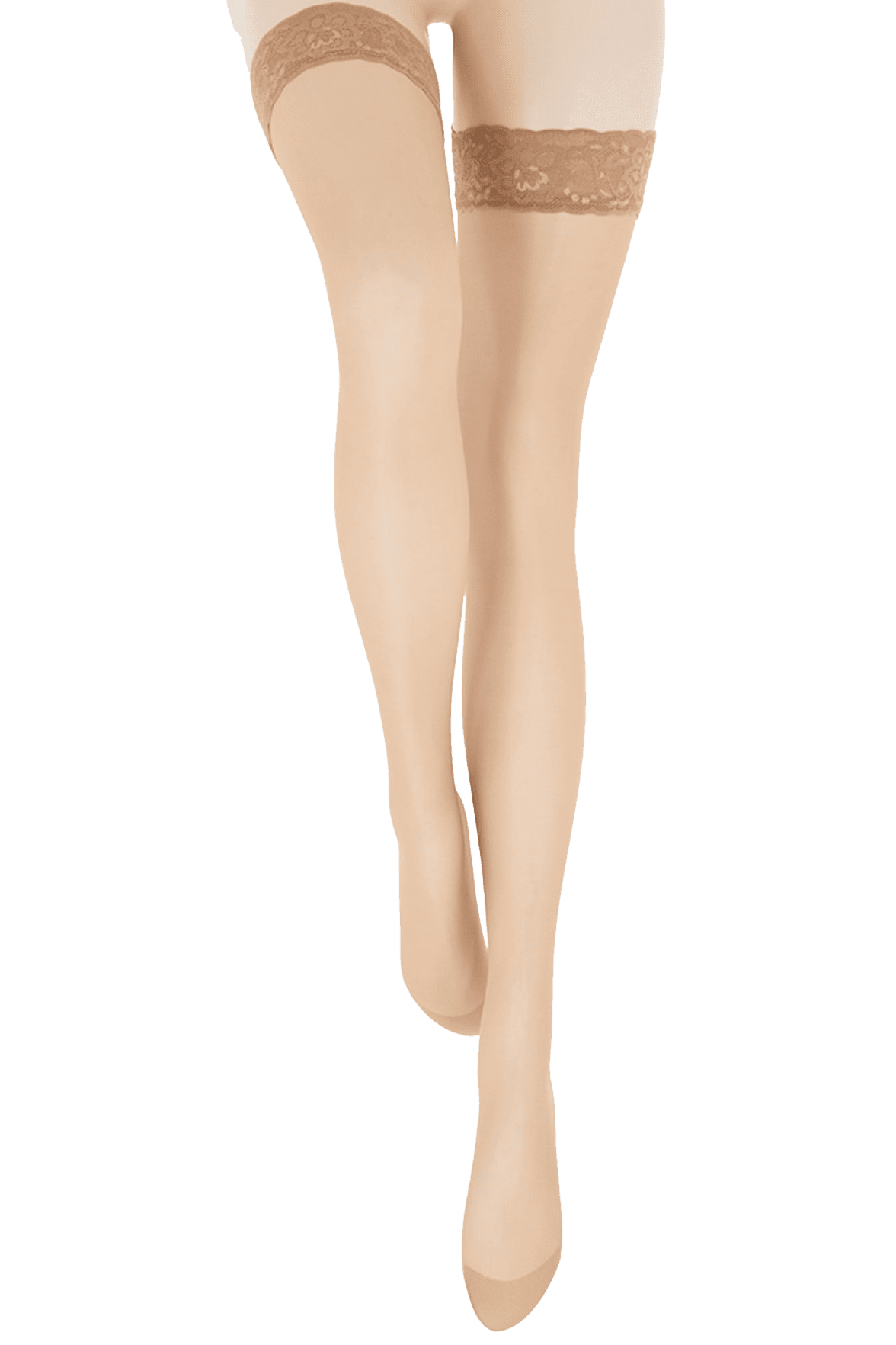 Bas-Top Transparent Satiné 15D - Bronzé