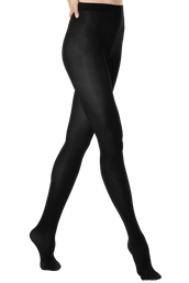 Collant Opaque Satiné 50D All Colors - Black
