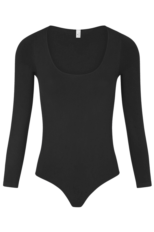 Body Culotte Manches Longues Pure Skin - Noir