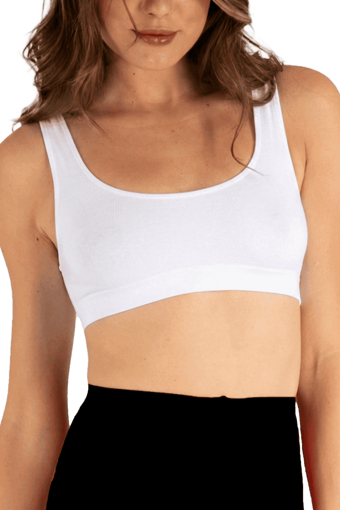 Brassière Bretelles Larges Pure Skin - Blanc