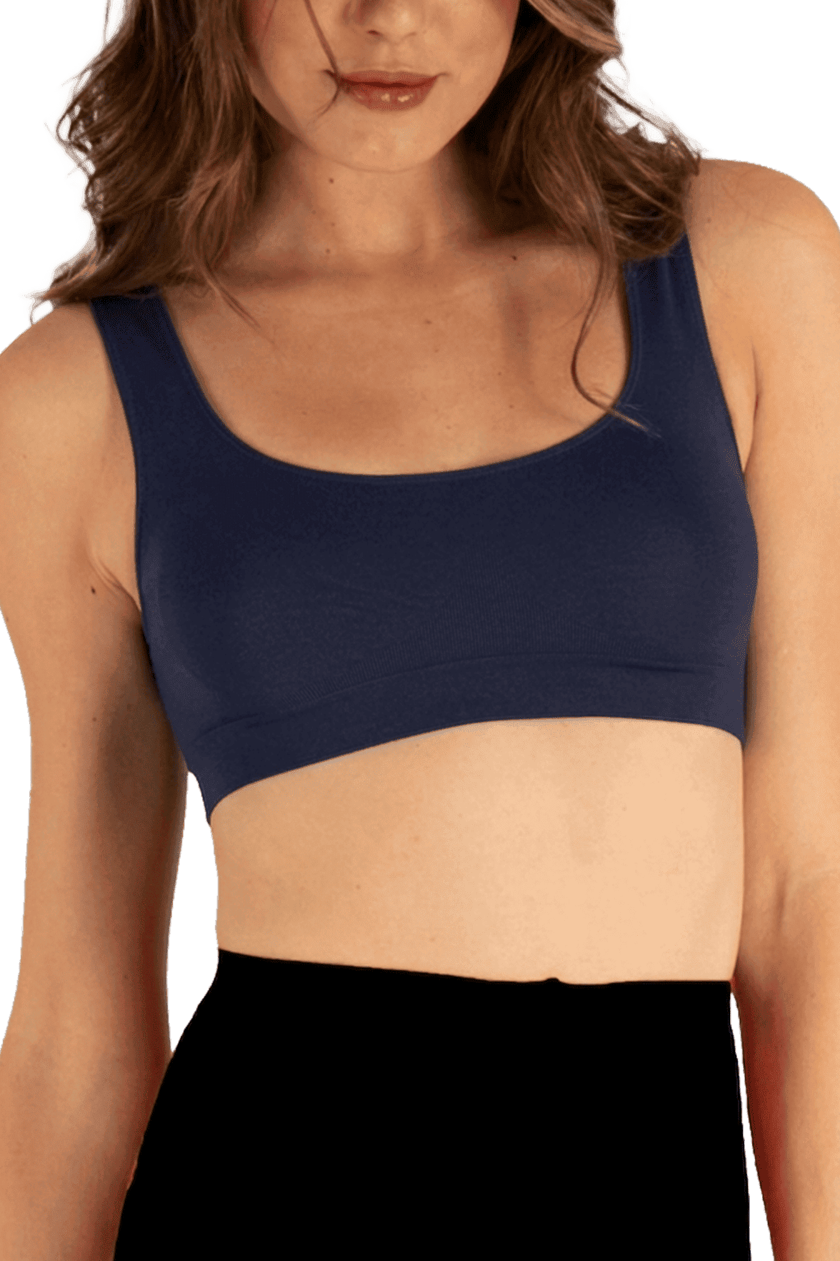 Brassière Bretelles Larges Pure Skin - Marine