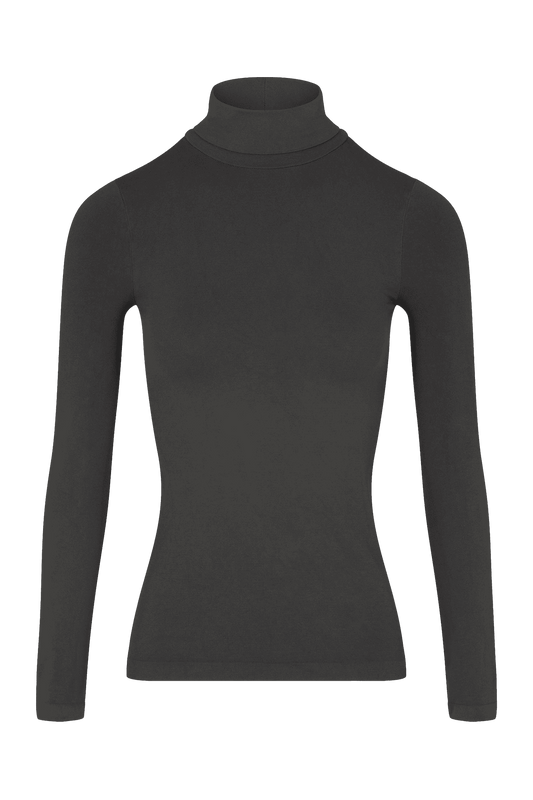 Top Manches Longues Col Roulé Pure Skin - Anthracite