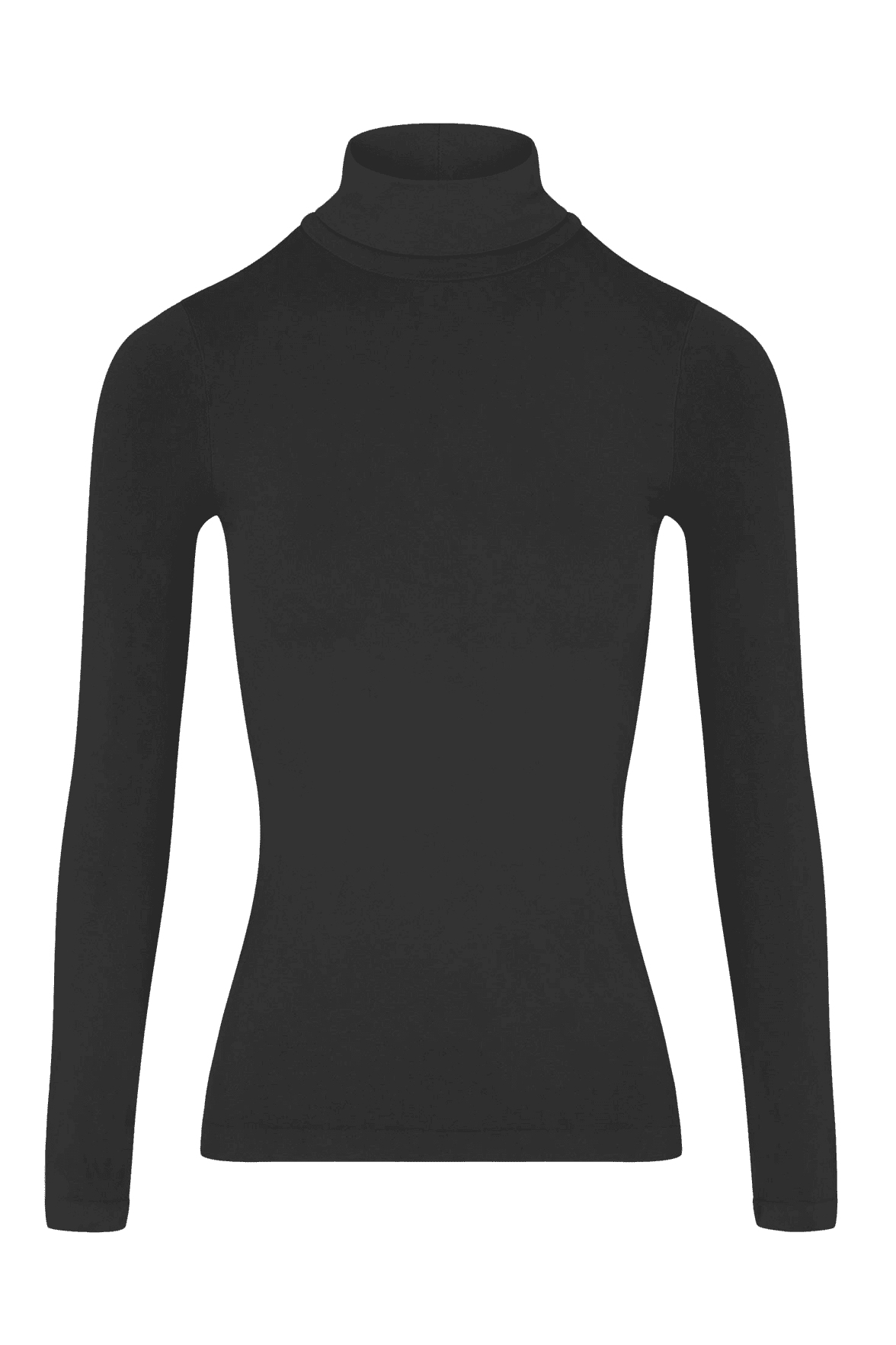 Top Manches Longues Col Roulé Pure Skin - Noir
