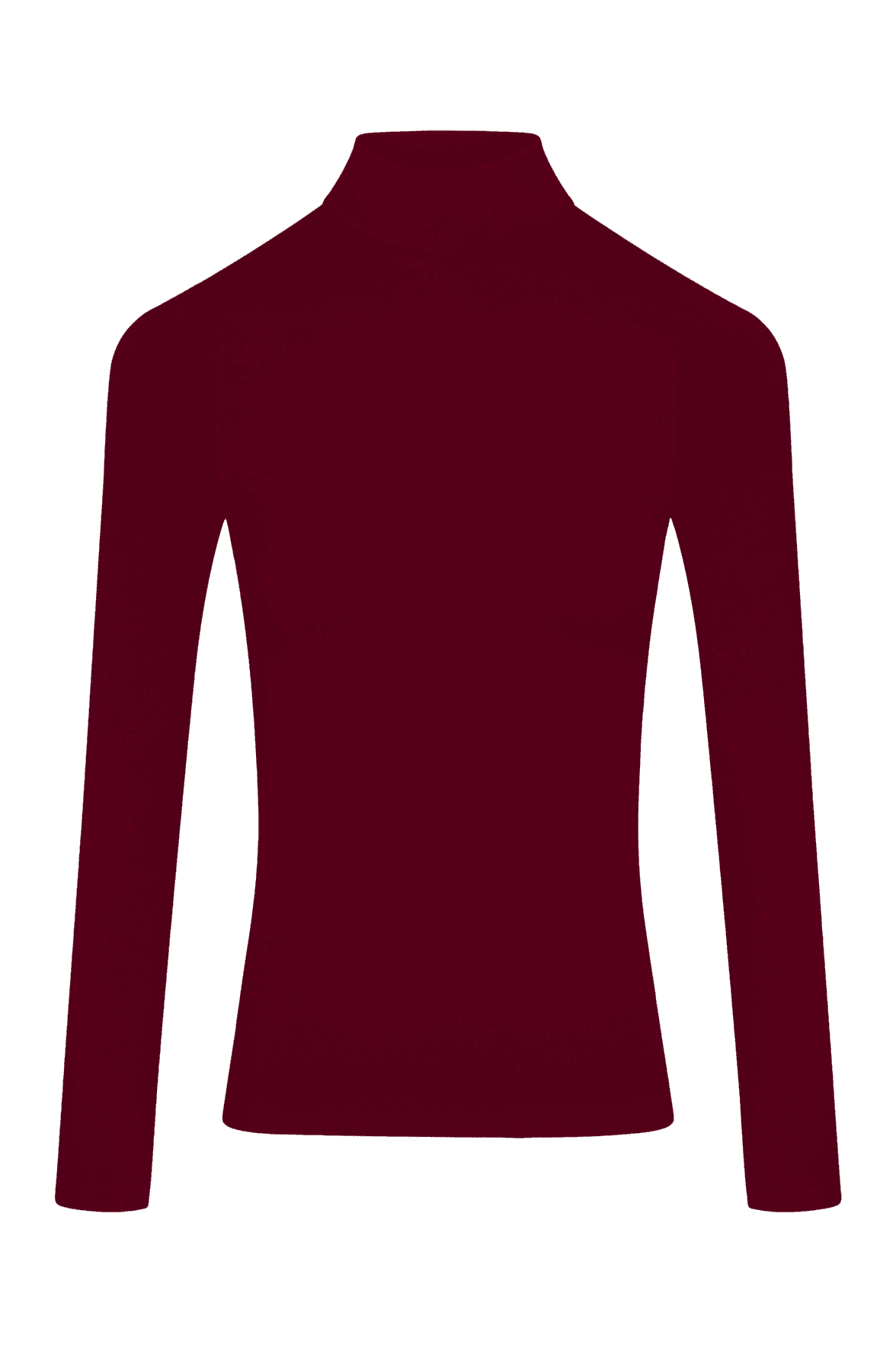 Top Manches Longues Col Roulé Pure Skin - Rouge Pourpre