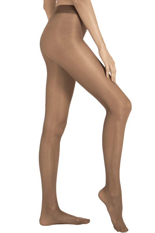 Collant Semi-Opaque Satiné Ultra Résistant 30D - Noisette