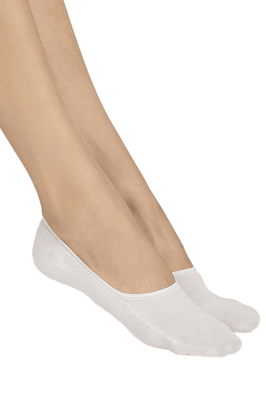 Lot de 2 Protége-Pieds en Coton - blanc