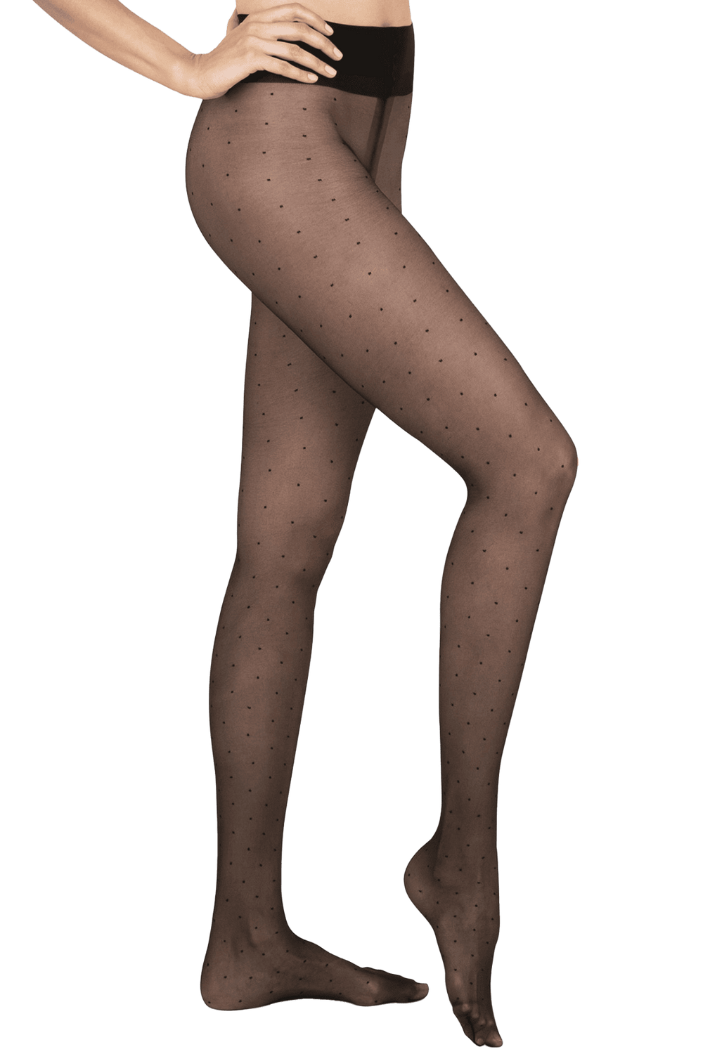 Collant Voile Plumetis La Reine Noir Taille M - Neuf Avec étiquettes - Effet Sculptant