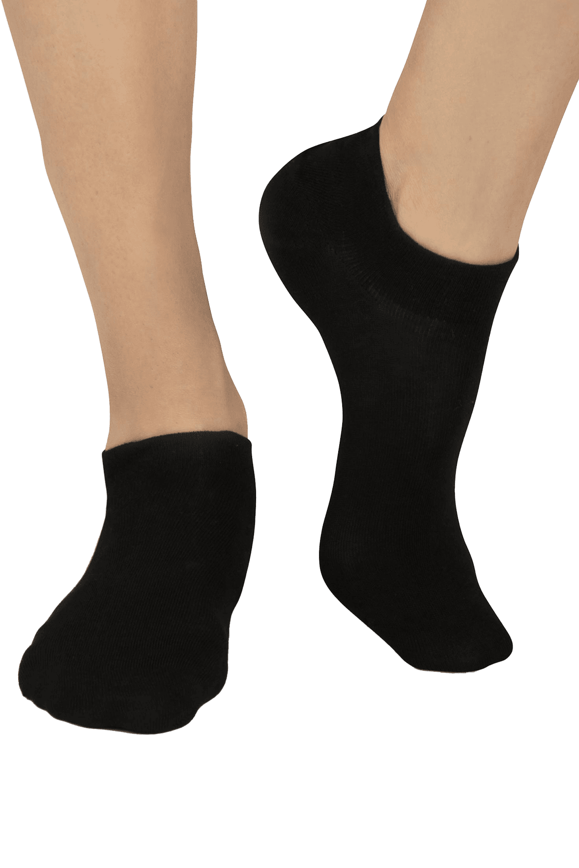 Socquettes Ultra-Courtes en Coton Bio - Noir