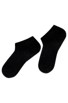 Socquettes Ultra-Courtes en Coton Bio - Noir