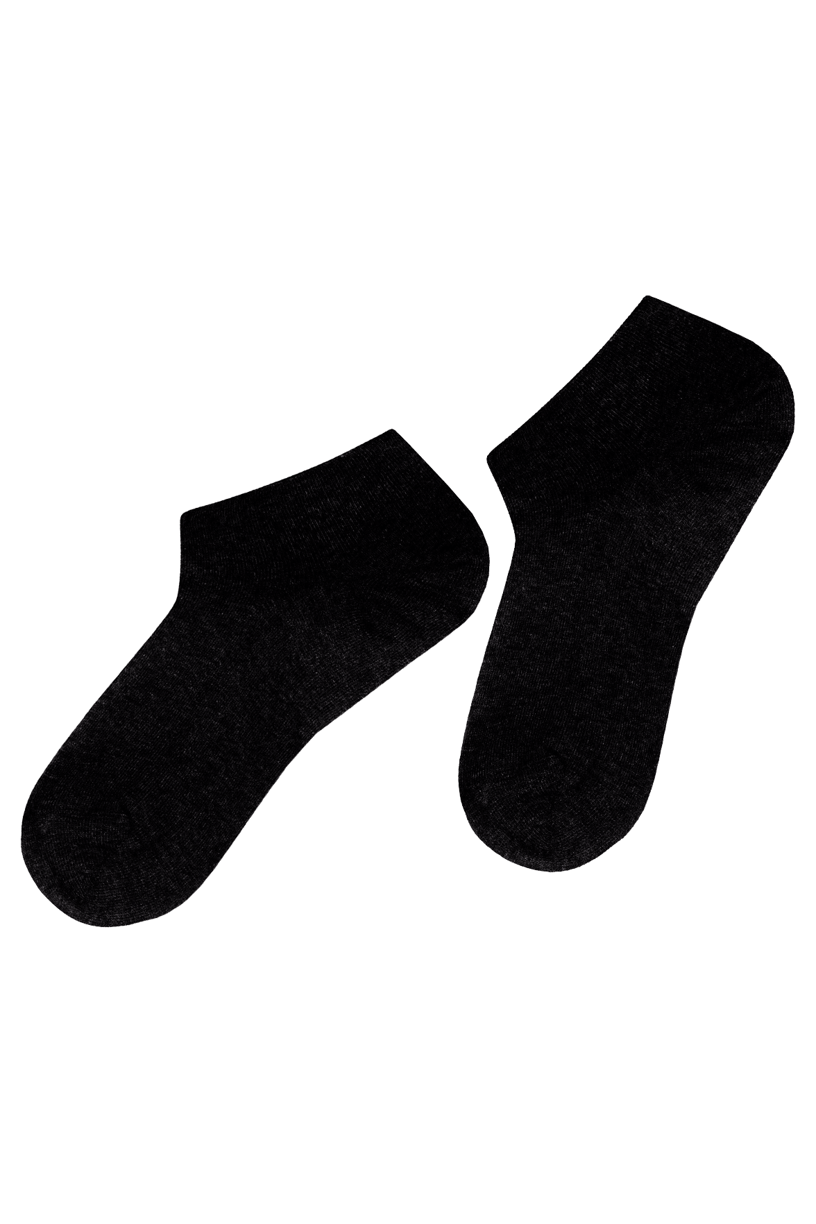 Socquettes Ultra-Courtes en Coton Bio - Noir