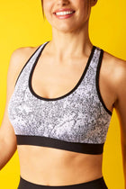 Brassières Bretelles Larges Dos Nageur avec Coques Amovibles Sport - Noir