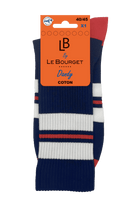 Chaussettes Fantaisies Lignes Sportives - Marine