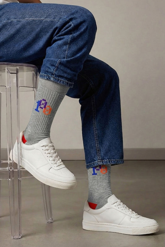 Chaussettes Fantaisies Homme Spéciale 100 Ans Le Bourget - Gris Chiné