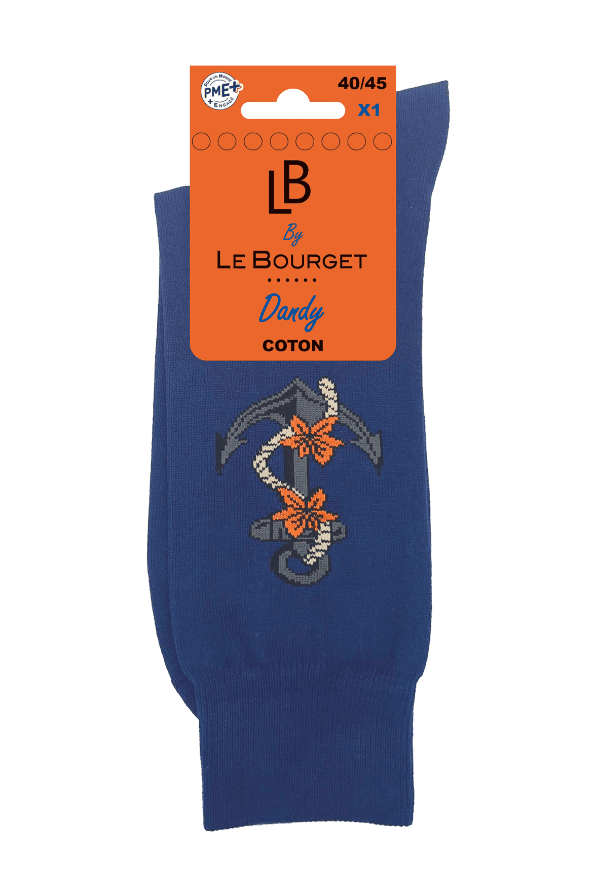 Chaussettes Fantaisies Homme Encre Marine - Bleu