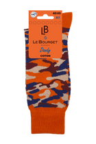 Chaussettes Fantaisies Camouflage - Orange