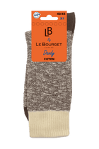 Chaussettes Fantaisies Esprit Chiné - Marron Chiné