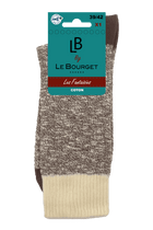 Chaussettes Fantaisies Homme Esprit Chiné - Marron Chiné