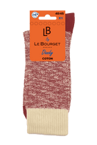 Chaussettes Fantaisies Homme Esprit Chiné - Rouge Foncé Chiné