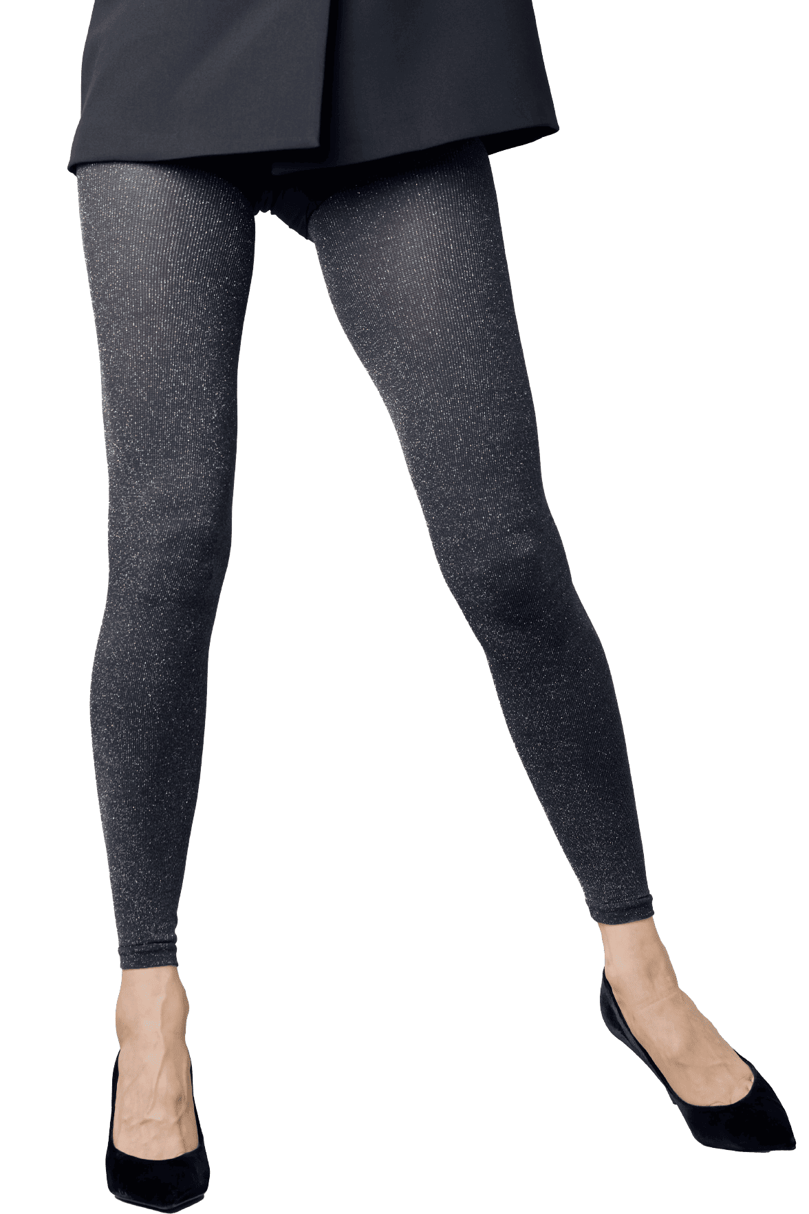 Leggings Fantaisie Lurex 100D Modacolors Noir