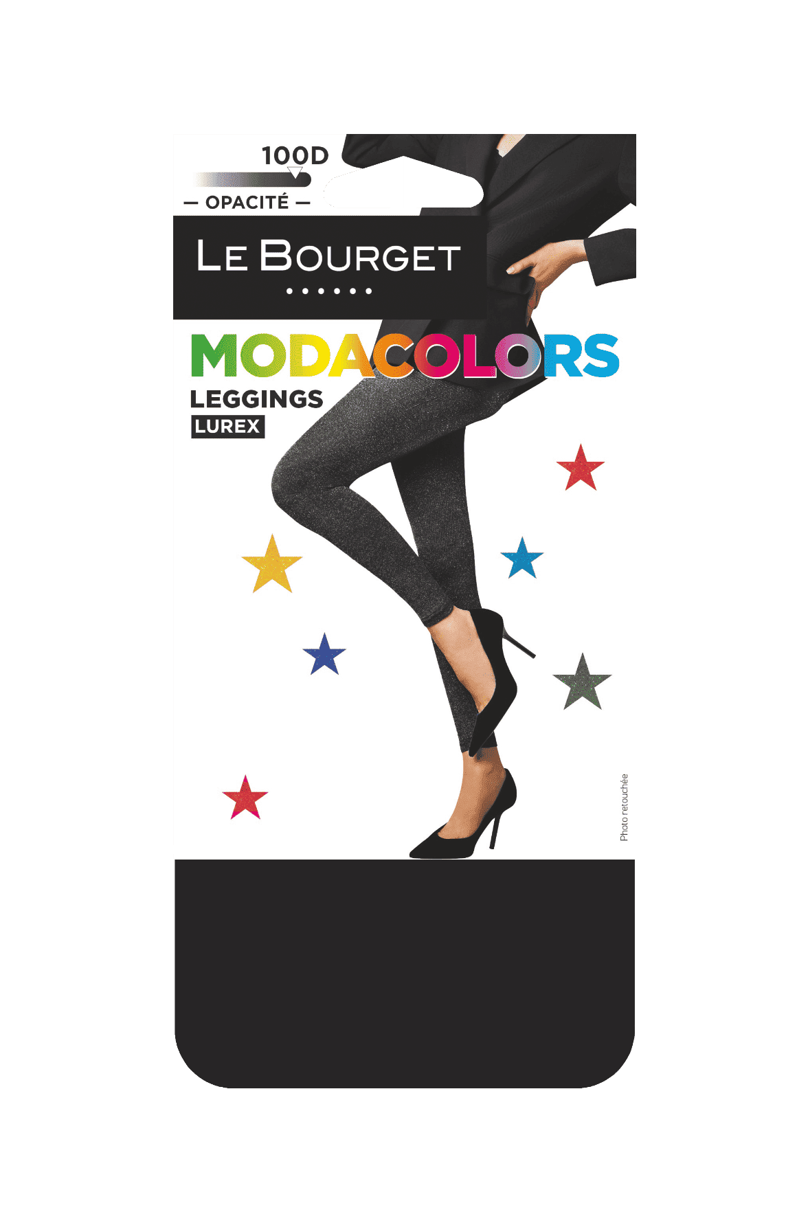 Leggings Fantaisie Lurex 100D Modacolors Noir