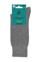 Chaussettes Unies Homme en Tencel - Gris Chiné